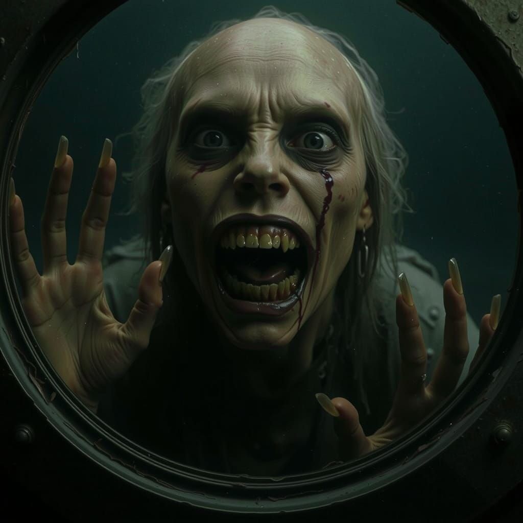 Terrifying Siren Face in Grotesque Photographic Style