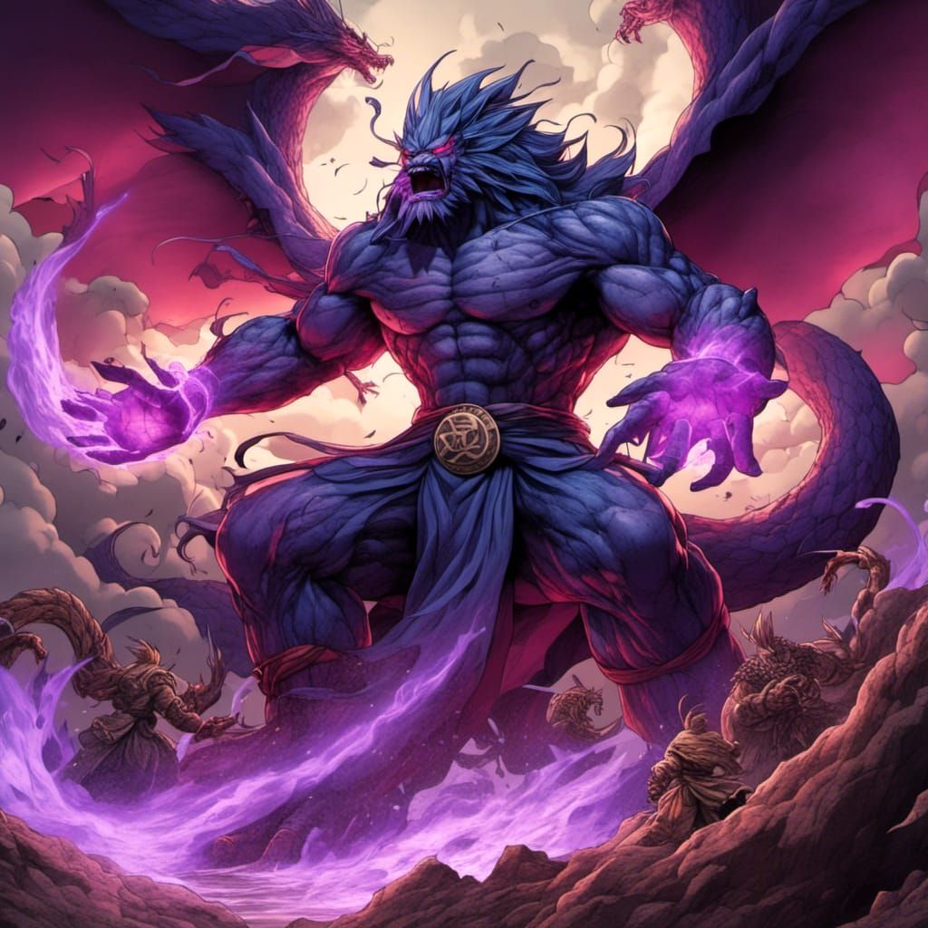 Kaiju No. 8 fusion of two kaiju no. 10 <lora:A face:1.3> <lora:A face:1.0>