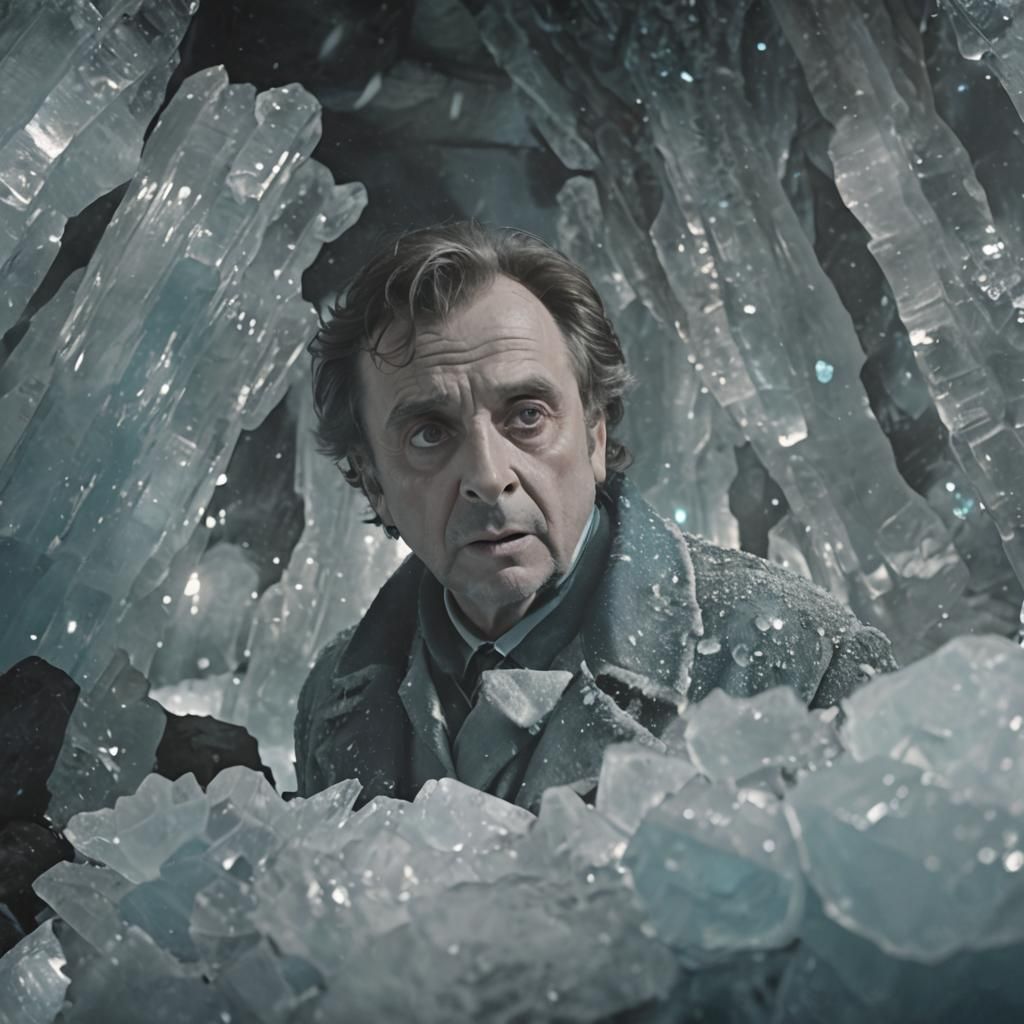 Doctor Who Trapped in Turquoise Ice World