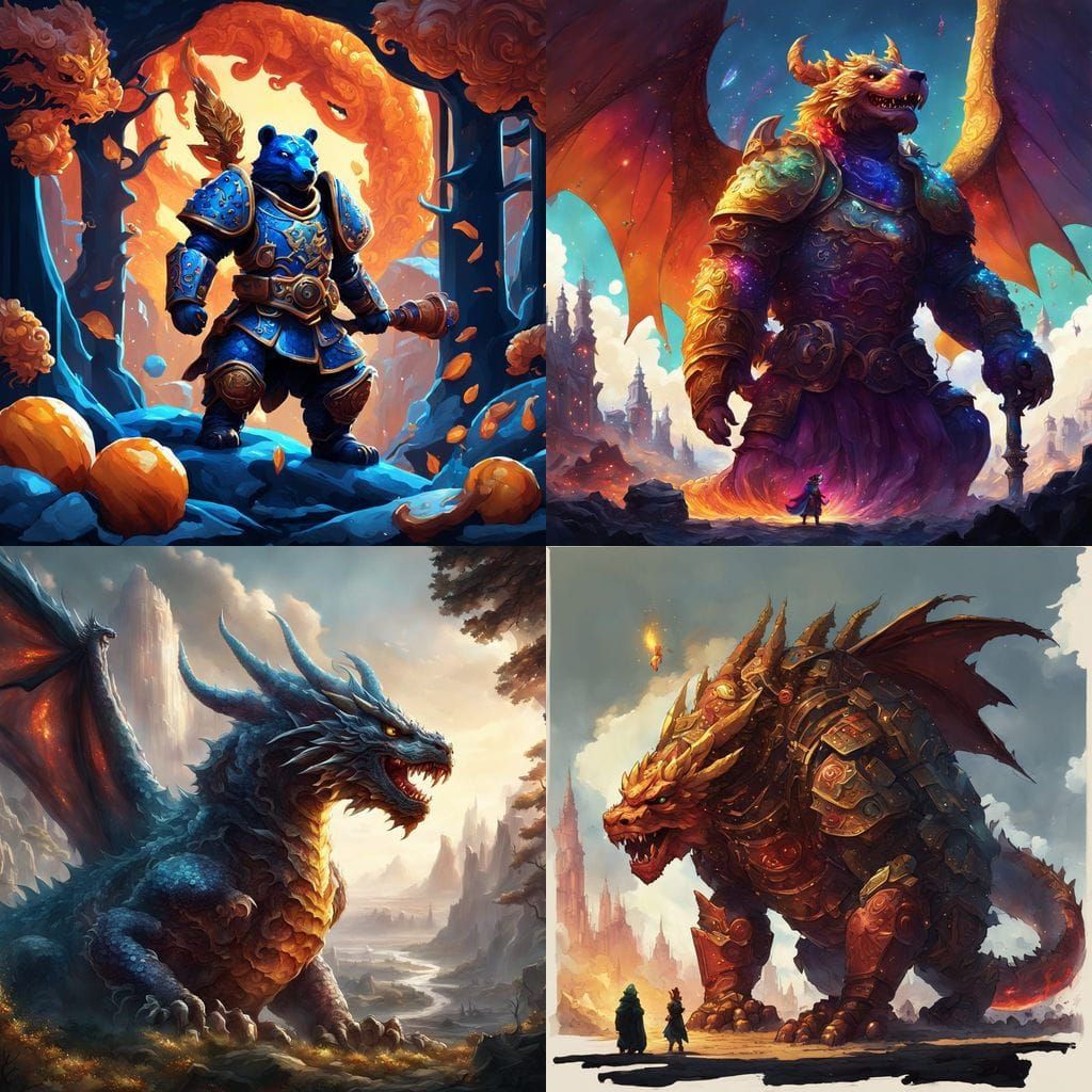 Fantastical Gummy Warrior Engages Cinnamon Monarch