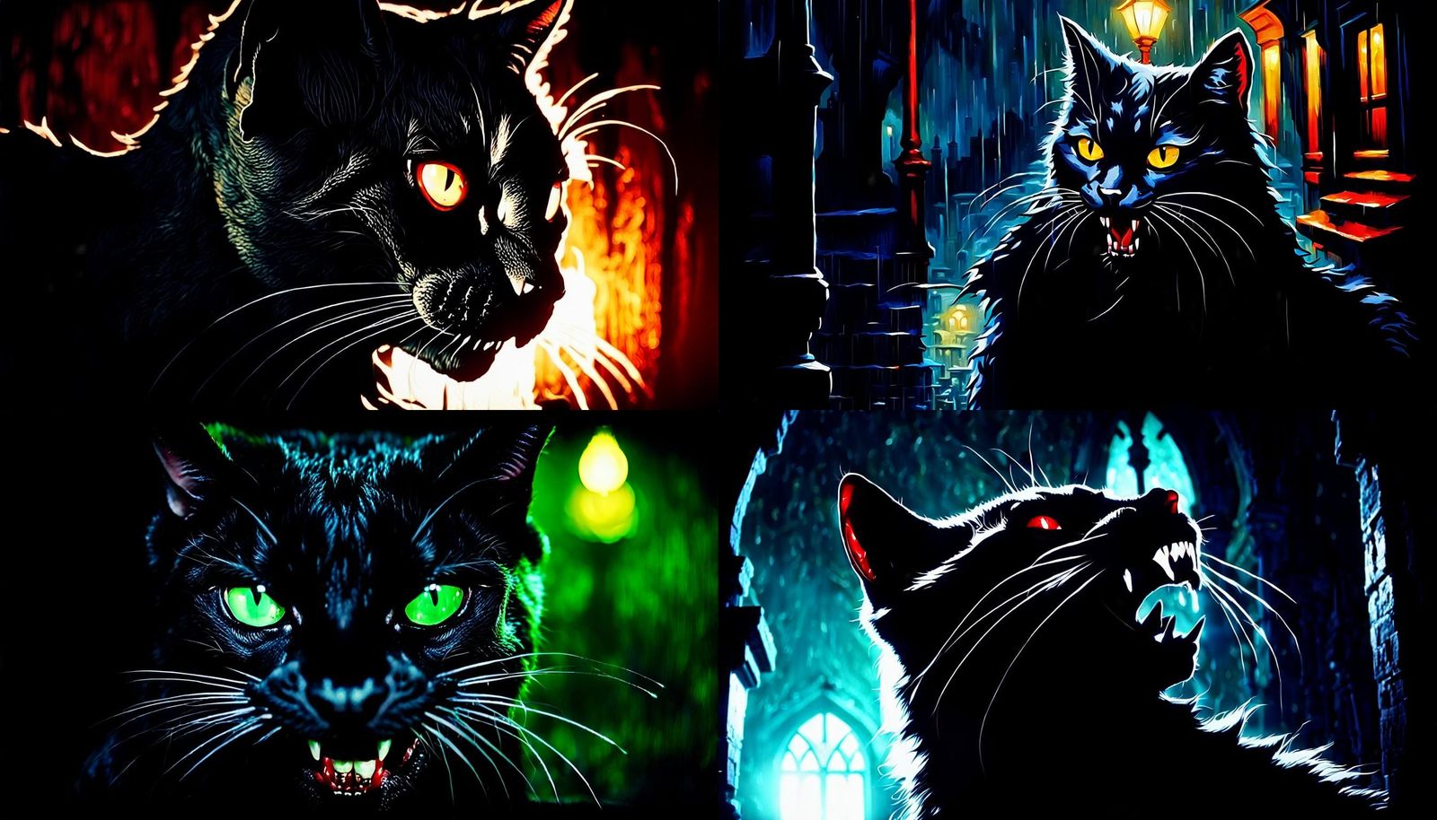 Vampire Cat 'Monch' Ready to Bite