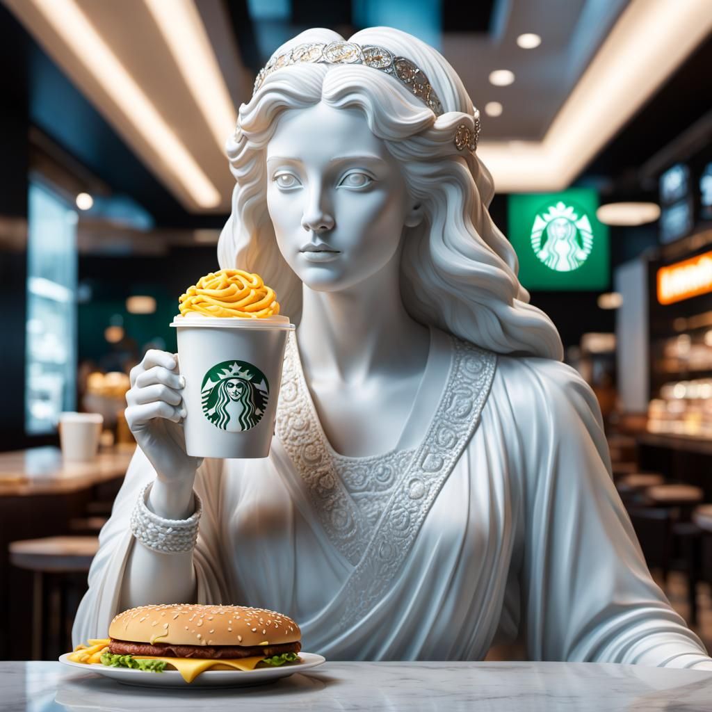 Eris the Goddess Enjoys Starbucks and McDonald's