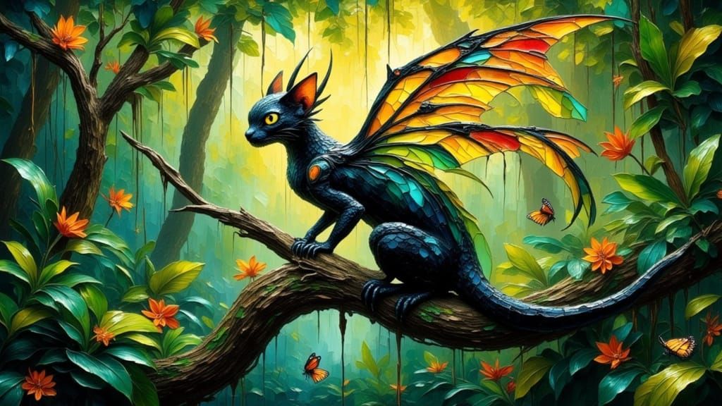 Fairy cat: neo-impressionism take 2