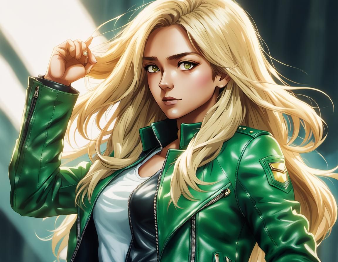 Anime Portrait of a Sassy Latina Woman