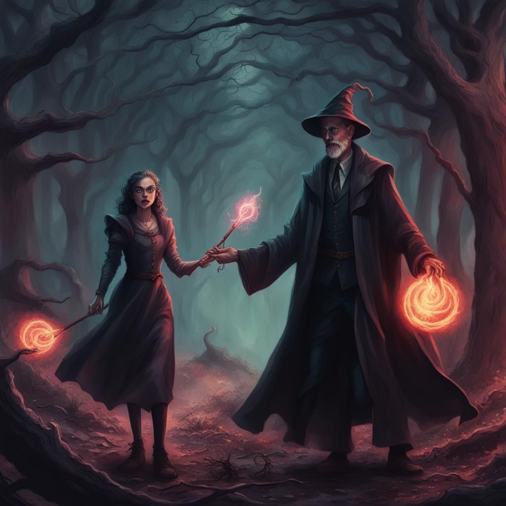 Merlin vs Morgana: A Dark Fantasy Battle