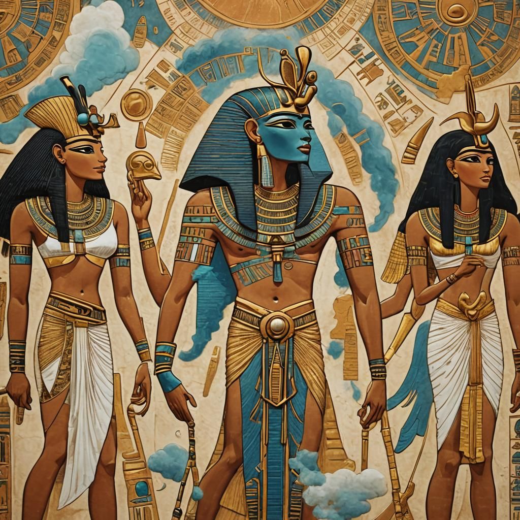 Egyptian Gods Emerge in Ancient Concept Art