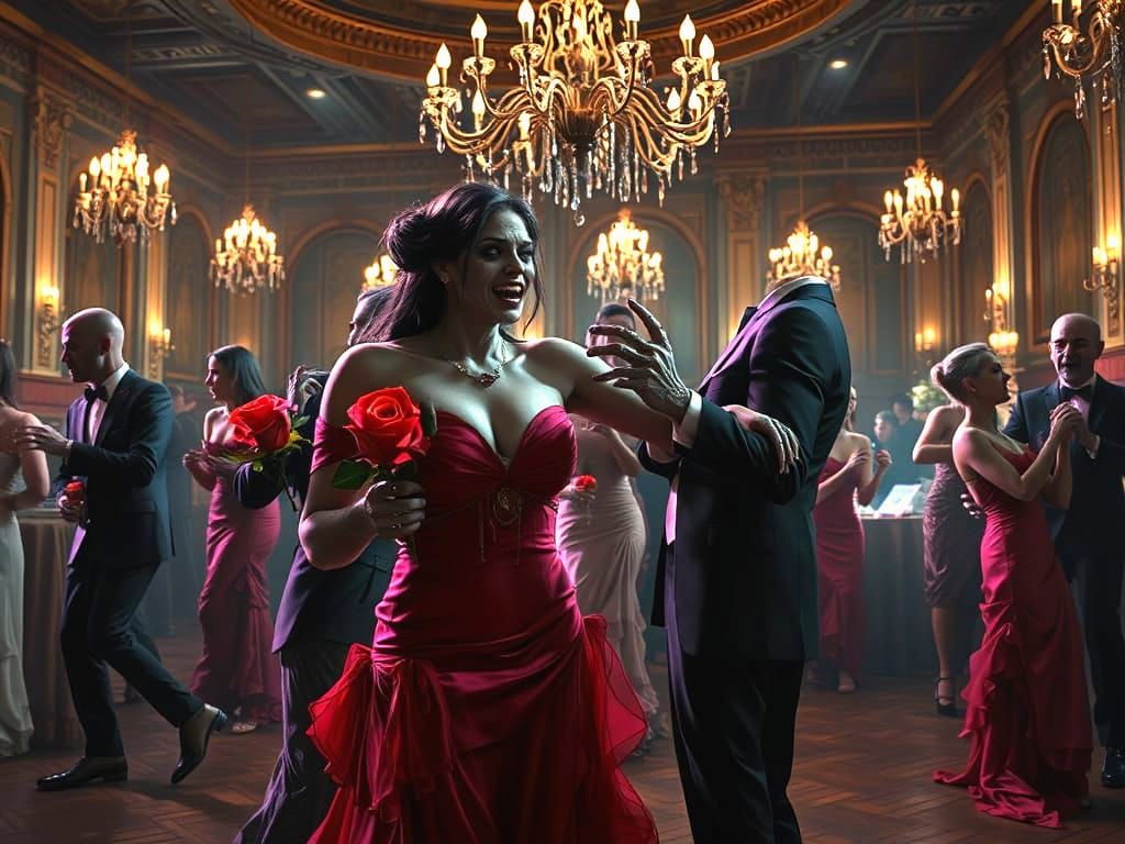 Undead Dancers at Zombie Prom Night