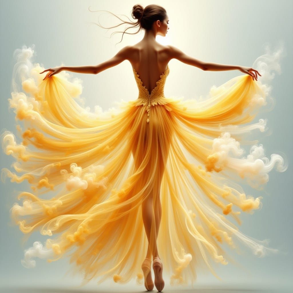 Ethereal Ballerina in Soft Morning Light