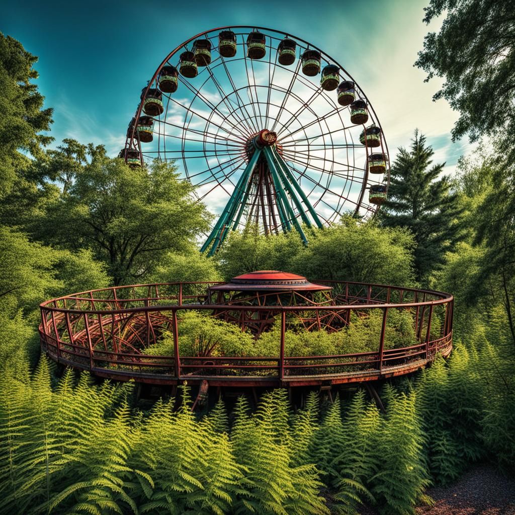 Abandoned Amusement Park: Matte Painting in Unreal Engine