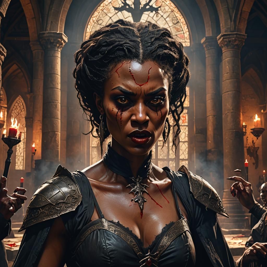 Vampire Siren in Hammer Horror Style