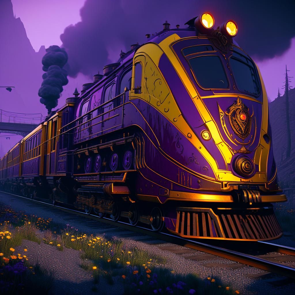 Devilish Train to Hell: Dark Fantasy Masterpiece