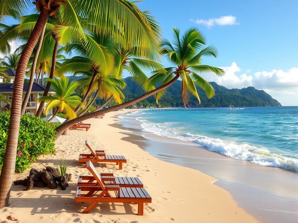 Idyllic American Samoa Beach Paradise