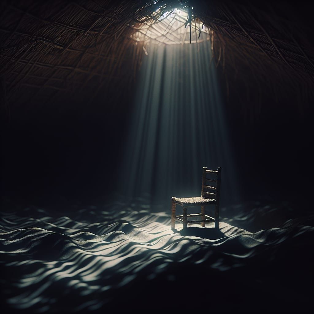 Solitary Chair Bathed in Light