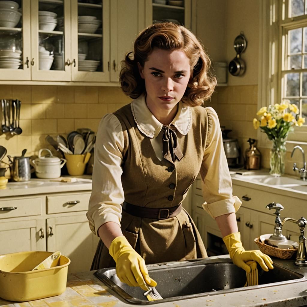 Hermione Granger as 1950s Stepford Wife