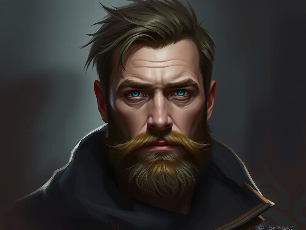 Digital Painting of Enigmatic Enchanter Figure