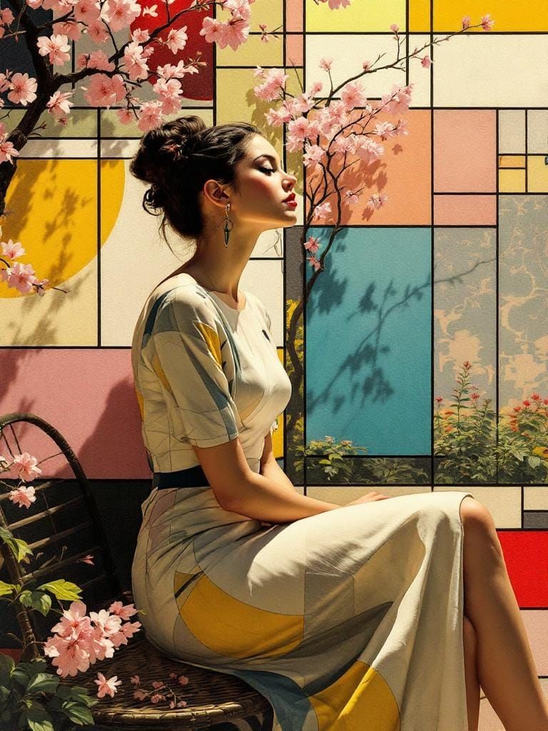 Vintage Pop Meets Mondrian in Rockwell-Vermeer Fusion