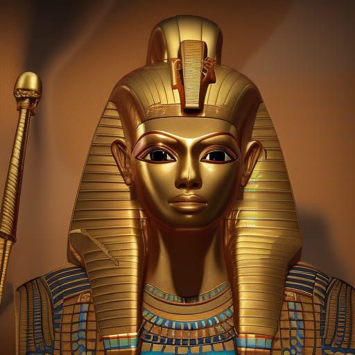 Detailed Egyptian Pharaoh Fantasy Concept Art