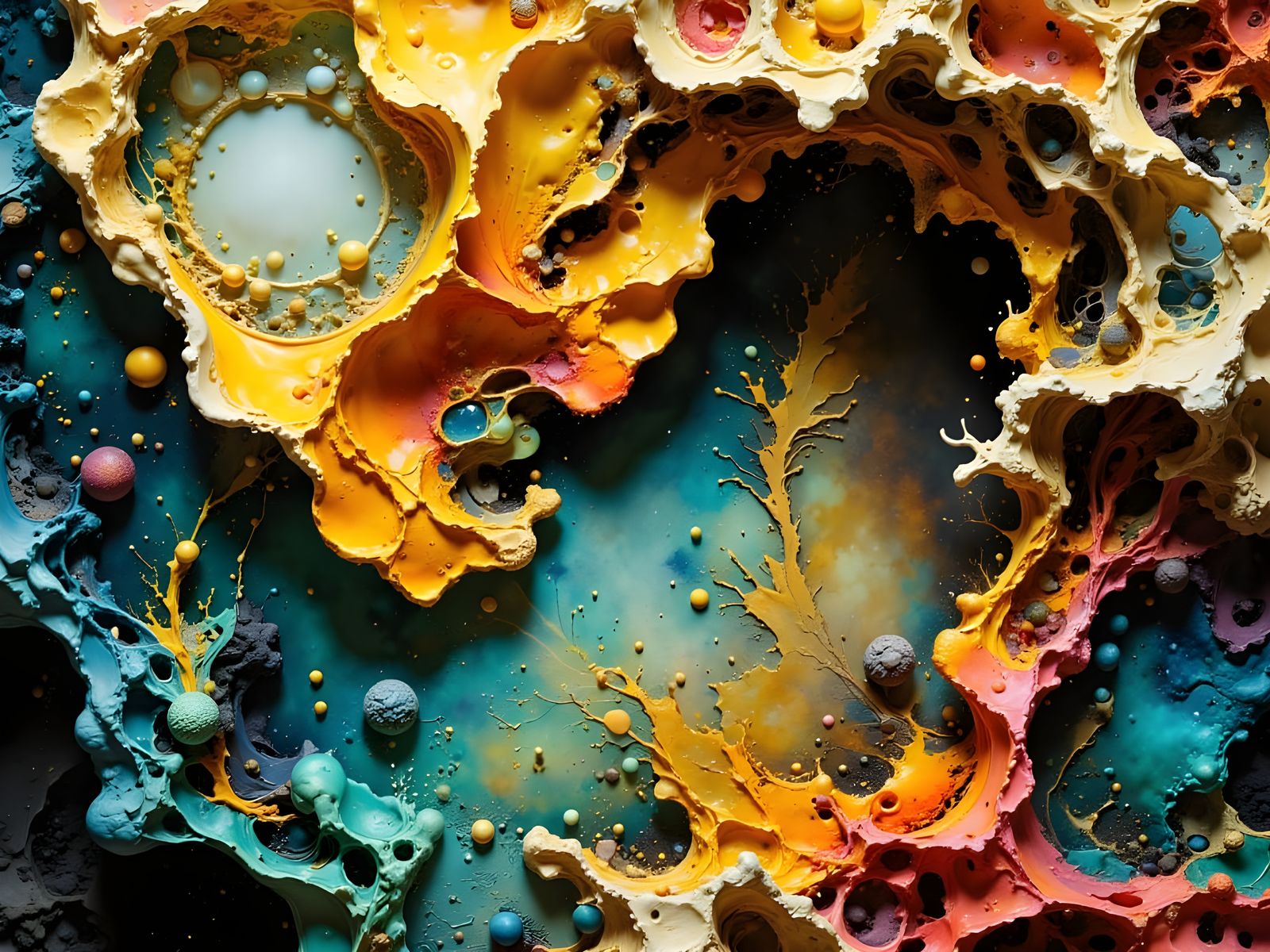 Smooth Wet Organic Surface Reflections