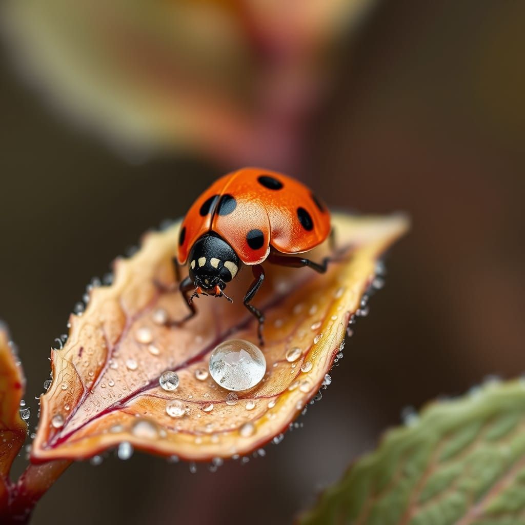Ladybug in Macro Bloom
