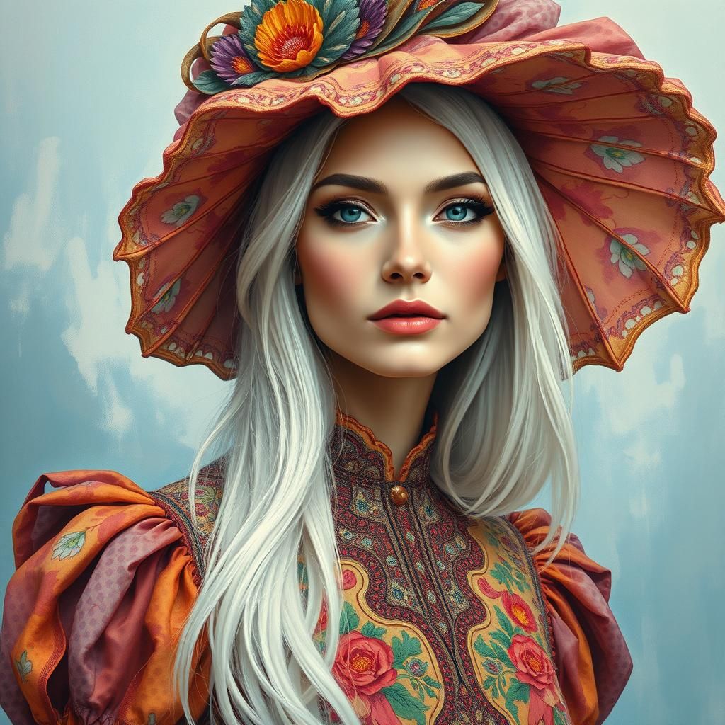 Porcelain Beauty in Dreamy Impressionist Style