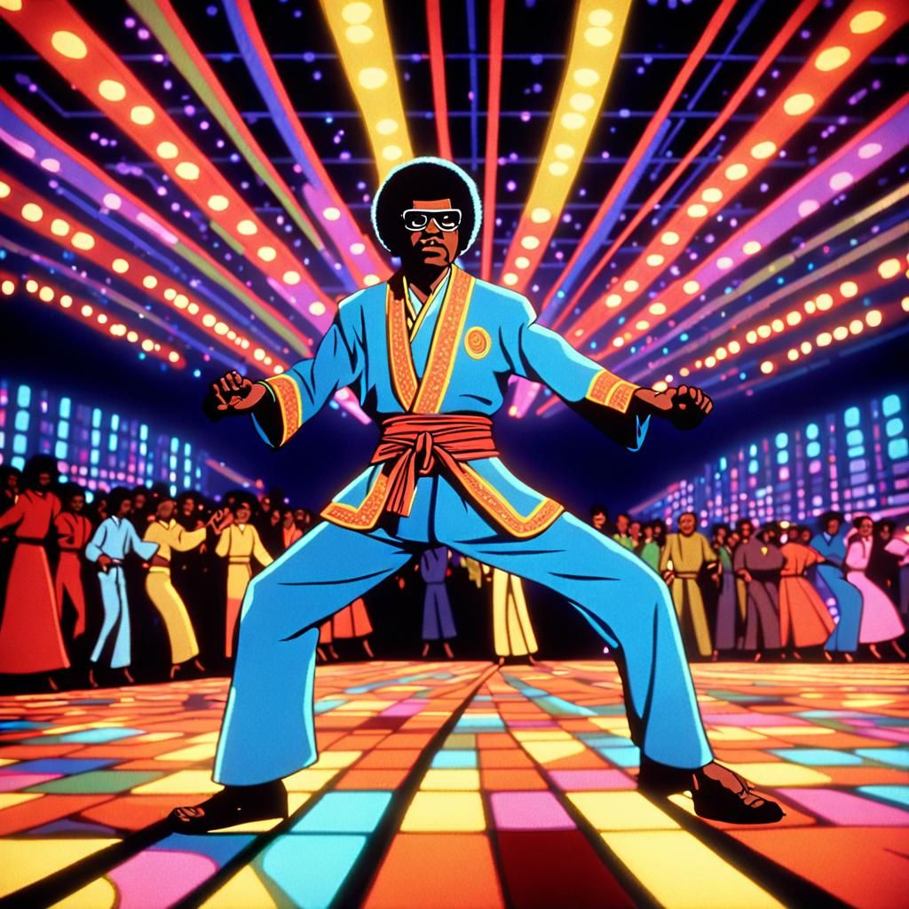 Epic Kung Fu Samurai on Soul Train: Retro Animation