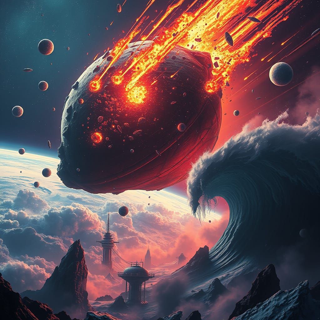 Colossal Nemesis X Destroys Earth in a Cataclysmic Maelstrom