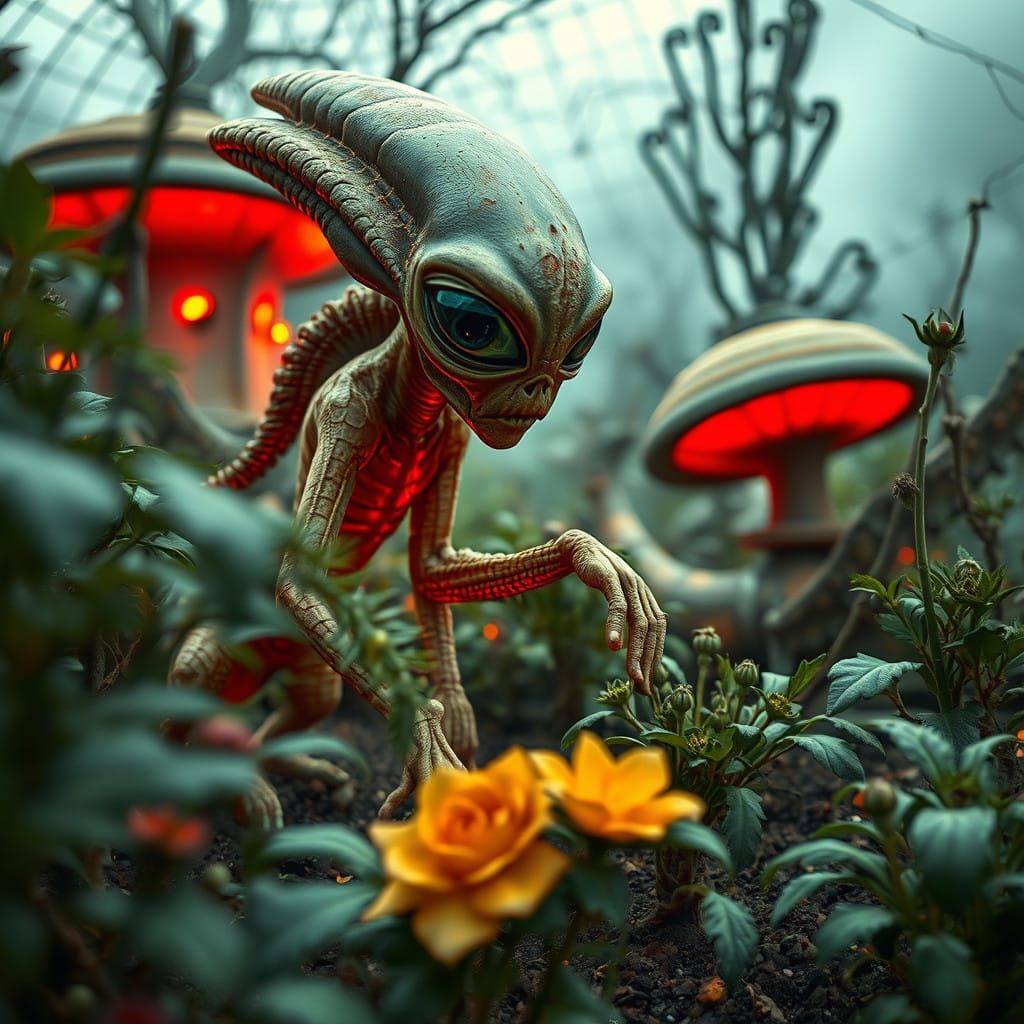 Hyperrealistic Alien Landscape in High Definition