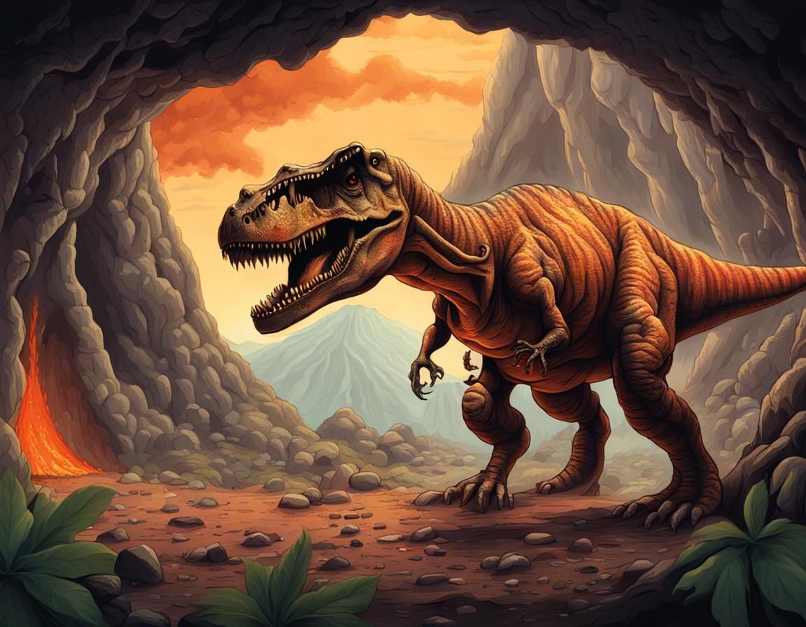 Prehistoric : Fred finds a cozy hole for the night.
