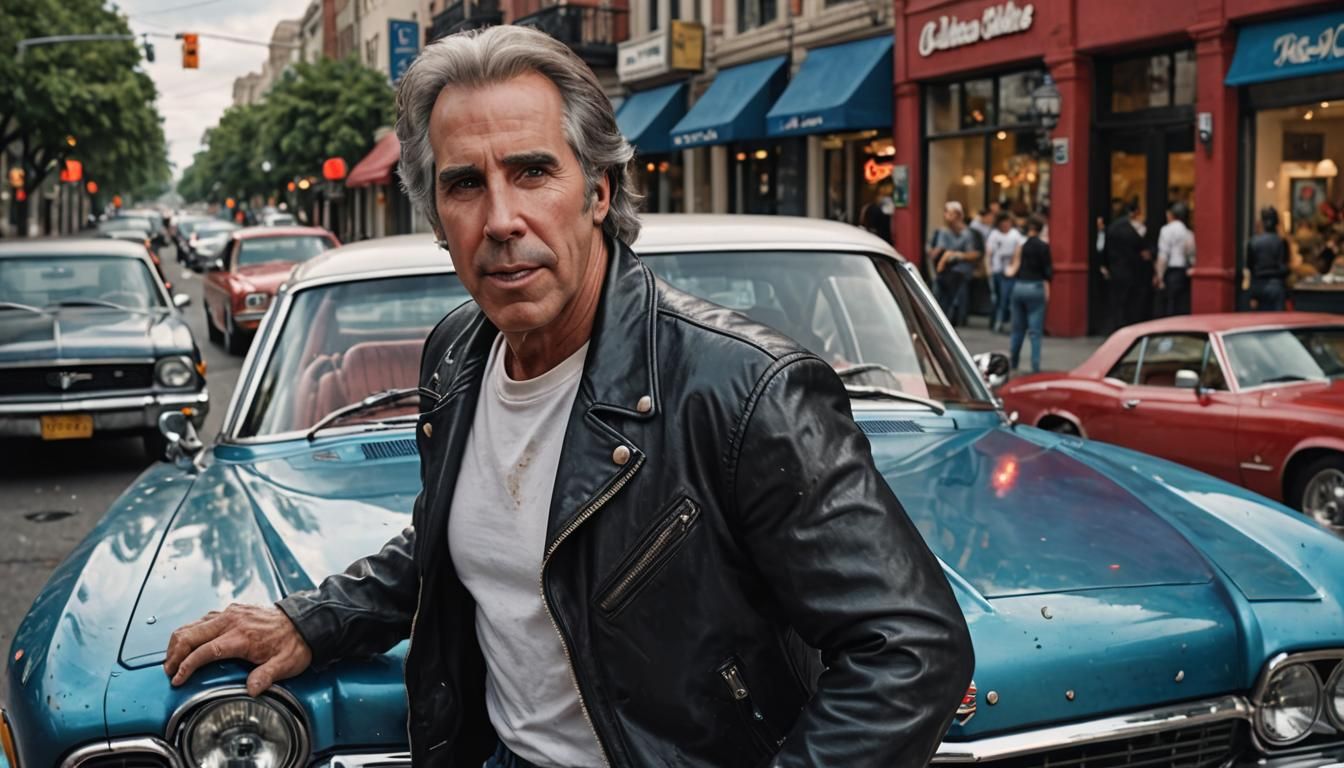 Photorealistic Image of Arthur Fonzarelli in Matte Painting