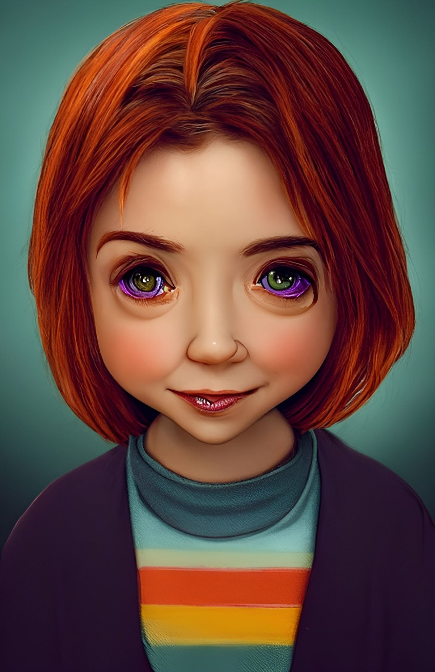 Chibi Willow Rosenberg in Pastel 3D Render