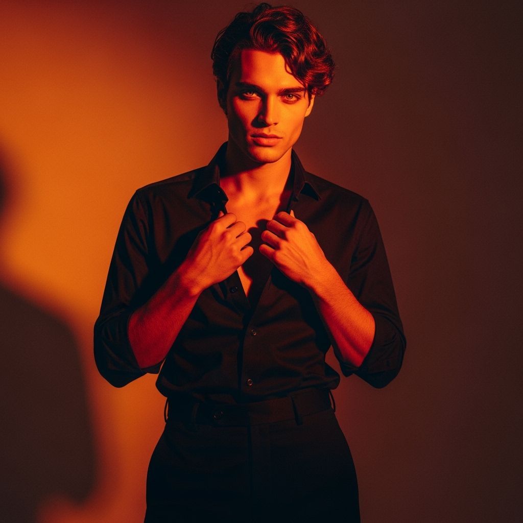 Italian Man in Dramatic Cinematic Lighting