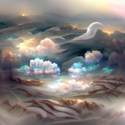 Ethereal Cloudscape: A Dreamlike Landscape