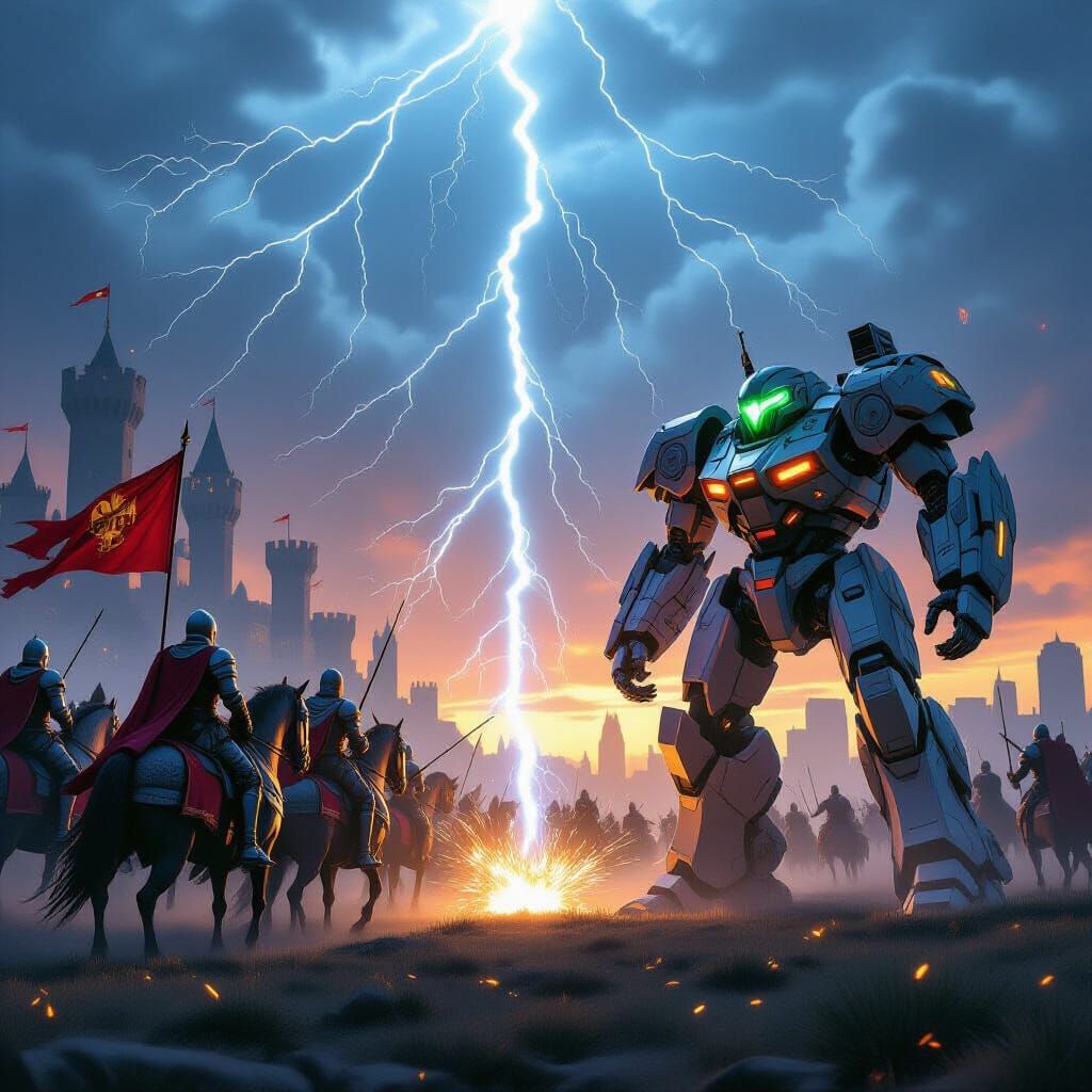 Knights vs. Mechs: Medieval vs. Future Battlefield