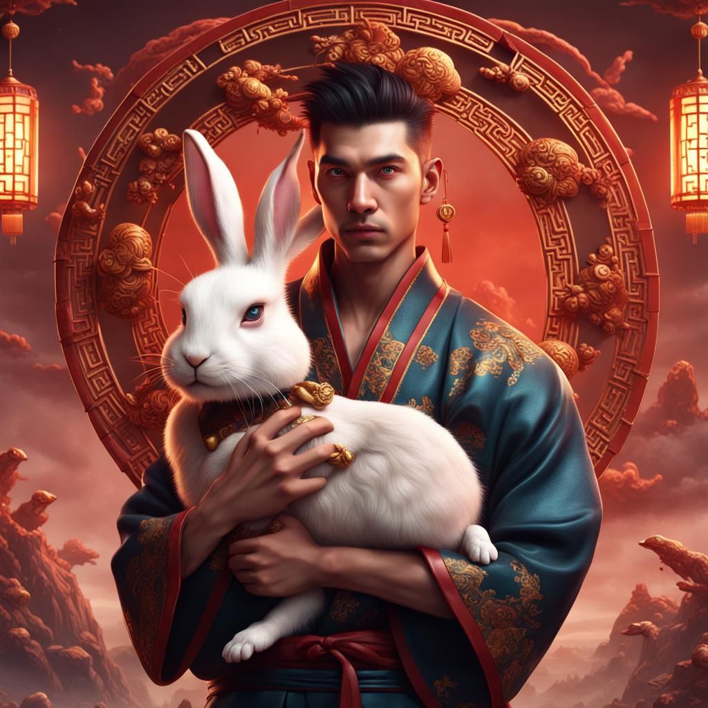 Handsome Man - Year of the Rabbit - Chinese Zodiac Collectio...