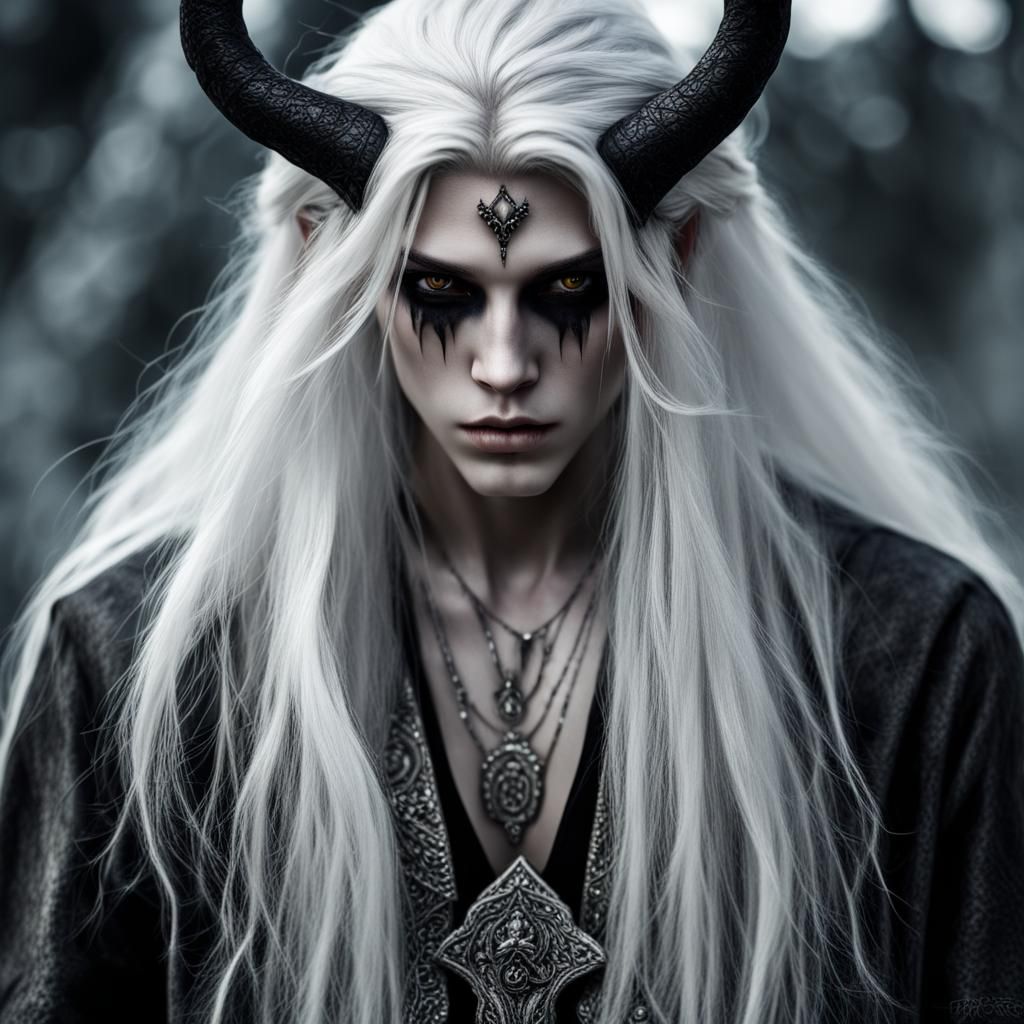 Attractive Demonic Fantasy Character Portrait