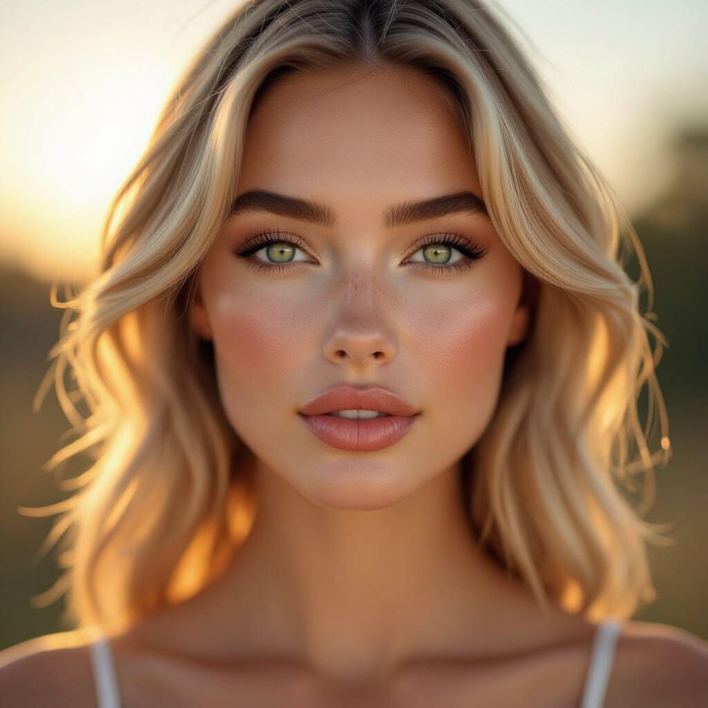 Photorealistic Portrait of a Beautiful Young Woman in 8K