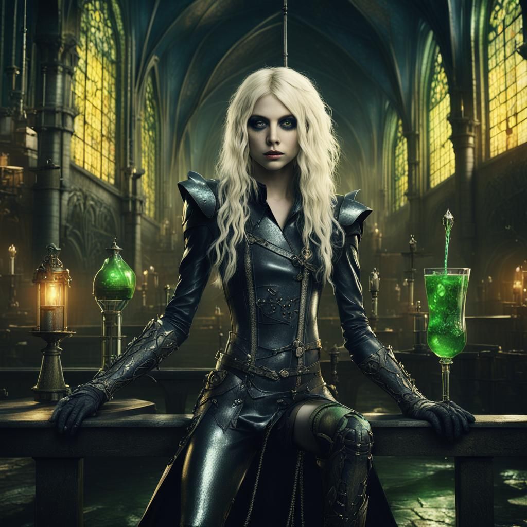 Taylor Momsen as Arthurian Knight in Absinthe Factory