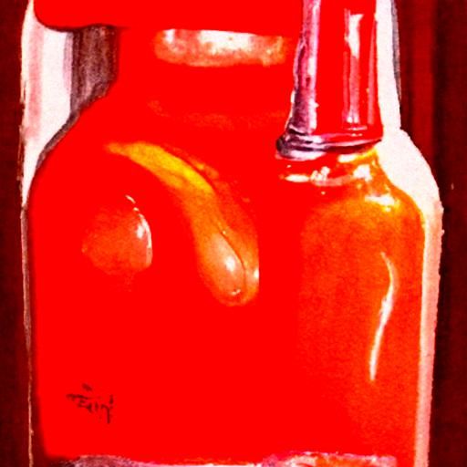 Frank's Hot Sauce in Oil Painting Style