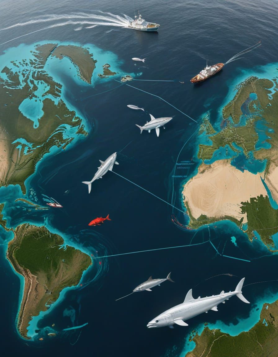 Multinational Maritime Law Enforcement in Cyberpunk Style