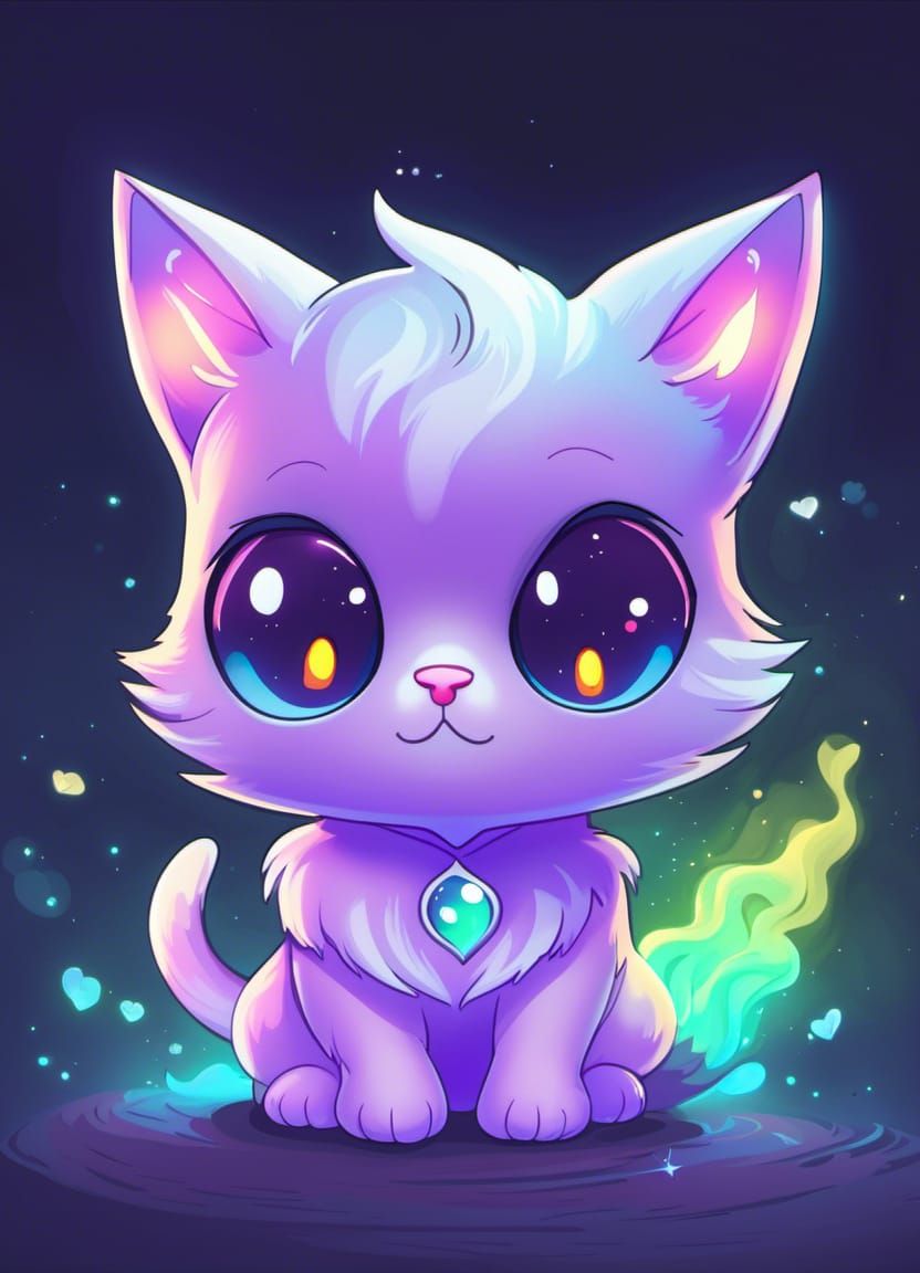 Adorable Chibi Ghost Cat (SDXL 1.0)