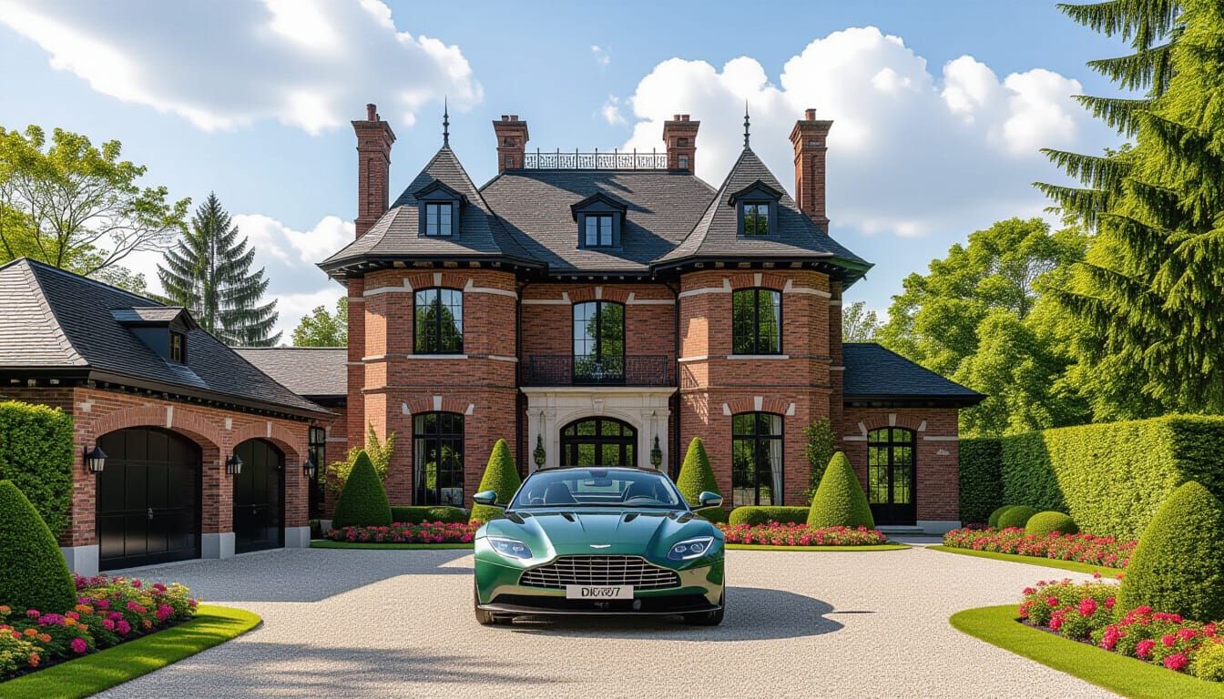 Victorian Chateau With Aston Martin DBX