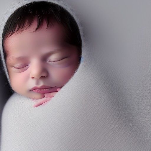 Newborn Baby Girl in Pill Blister Package