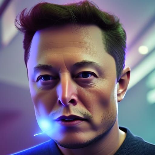 Ultra Realistic 3D Portrait of Elon Musk