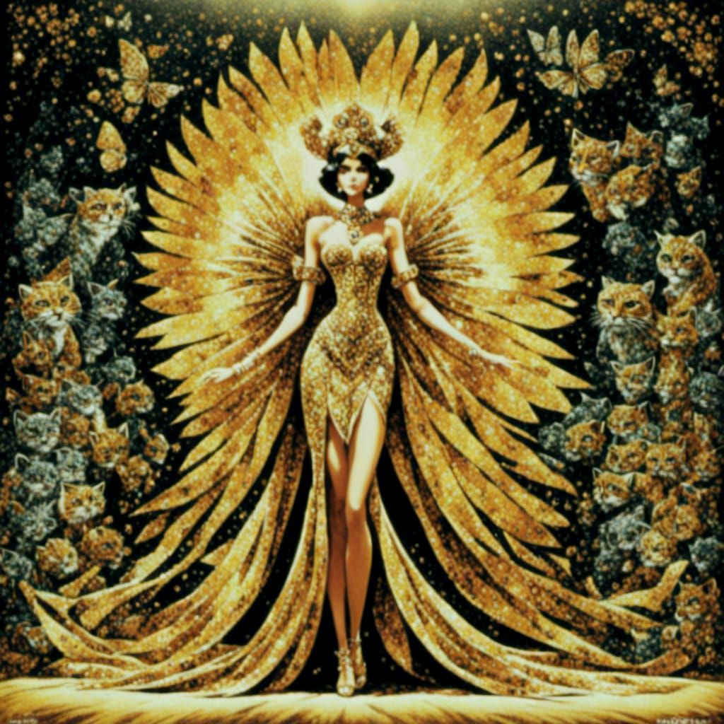 AI Image: Feline Folk Meets Logic Scrambler