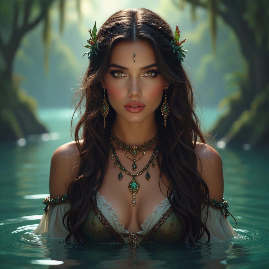 Mystical Forest Nymph in Hidden Lagoon