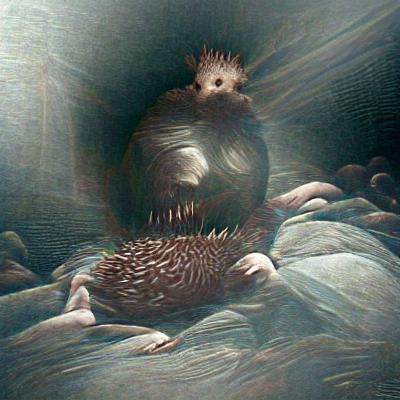 Sunky the Hedgehog in Horror Style