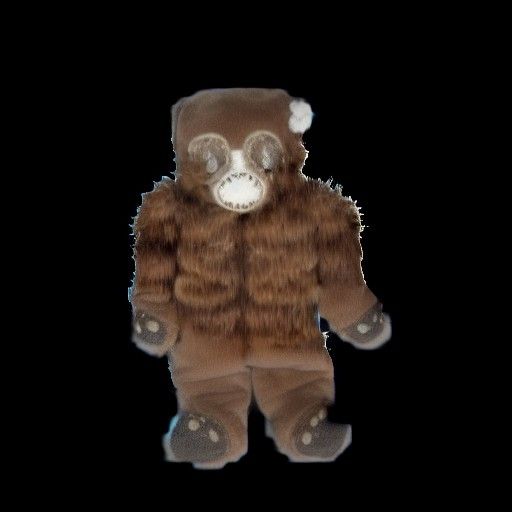 Creepy Gas Mask Teddy Bear in Dark Metal Style