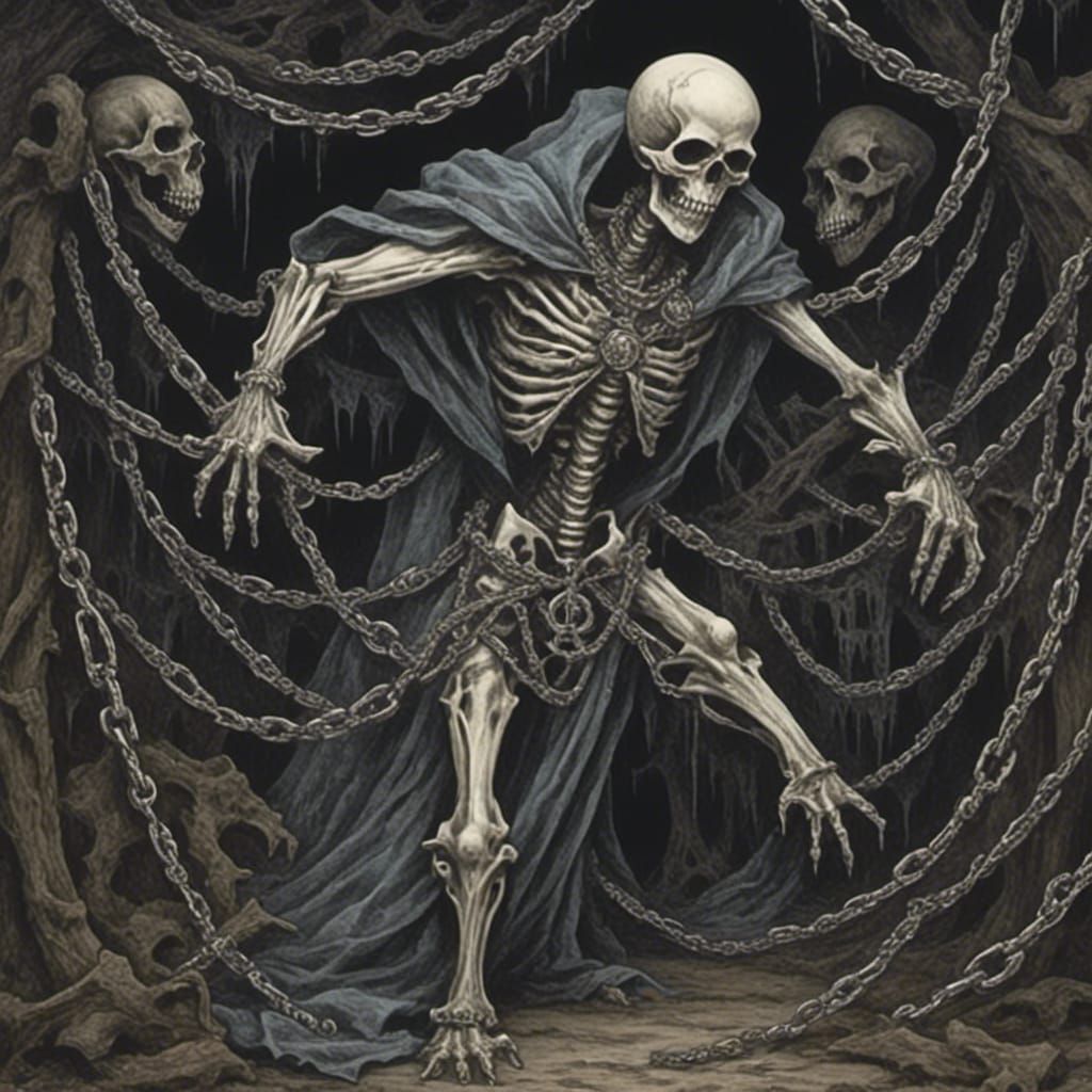 ghost wrapped in chains