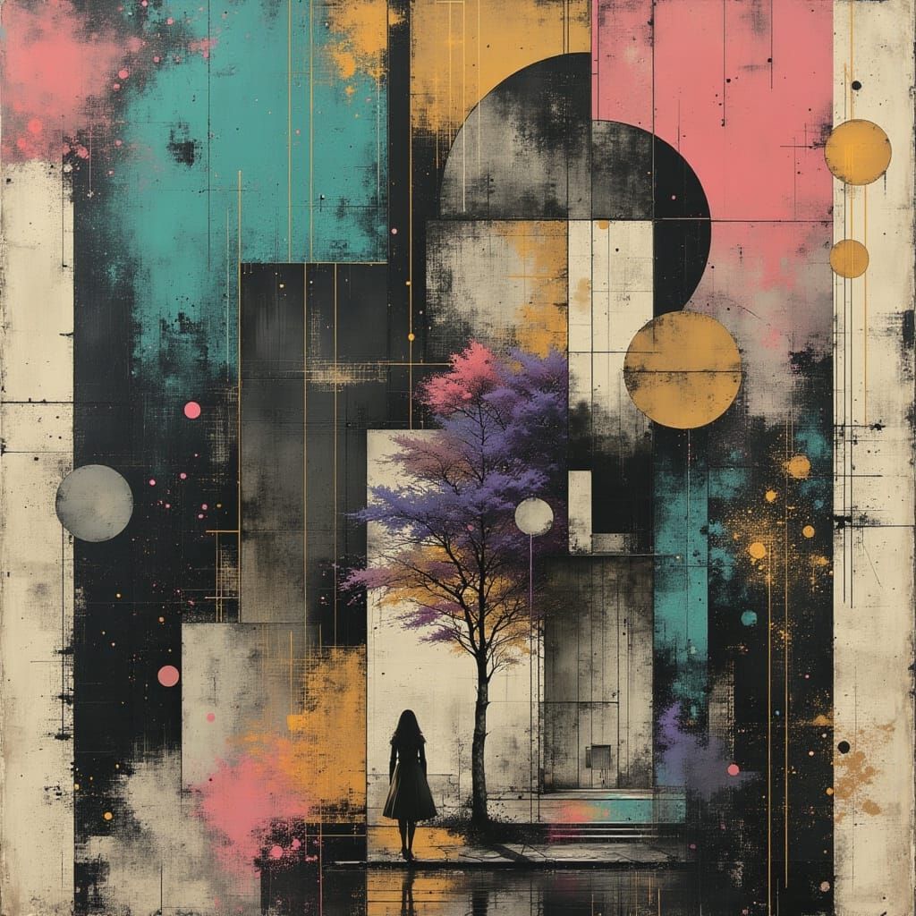 Futuristic Metropolis Undergoing a Dramatic Transformation