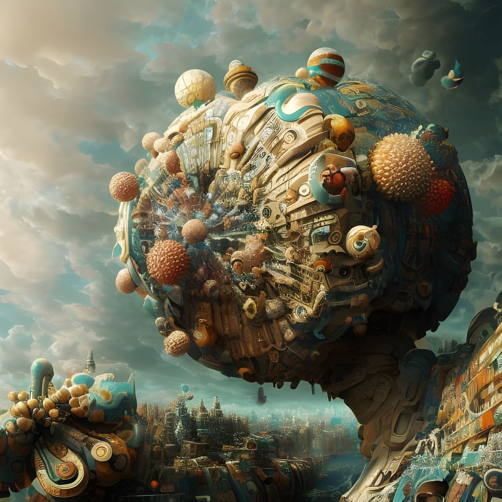 Geometric Abstract in Striking Polychromatic Style